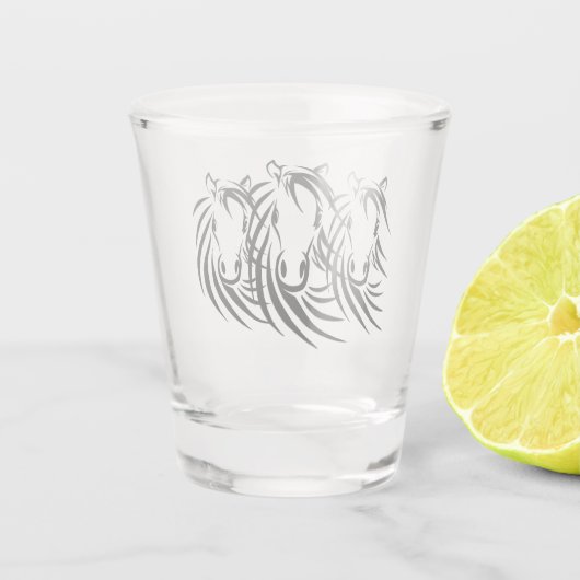 黒馬頭 ショットグラス (裏面)