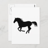 黒馬1 ポストカード (正面/裏面)