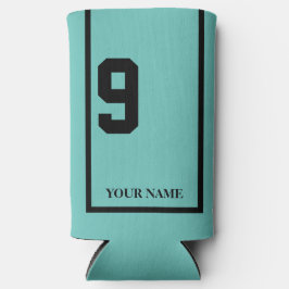 黒馬9サドルクロスターコイズ付きカスタム スリム缶クーラー