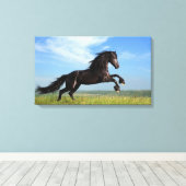 黒馬 キャンバスプリント (インサイチュ (ウッドフロア))