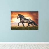 黒馬 キャンバスプリント (インサイチュ (ウッドフロア))