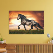 黒馬 キャンバスプリント (インサイチュ (リビング))