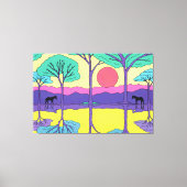 黒馬 キャンバスプリント (正面)