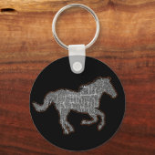 黒馬 キーホルダー (正面)
