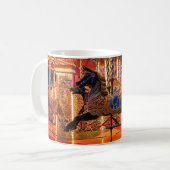 黒馬 コーヒーマグカップ (正面左)