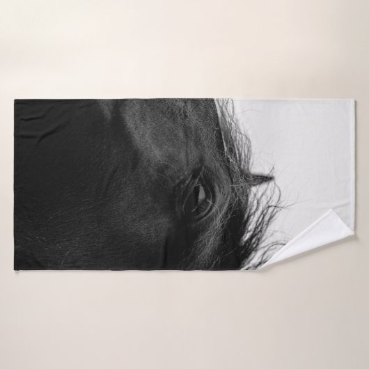 黒馬 バスタオル (バスタオル)
