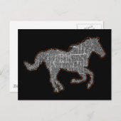 黒馬 ポストカード (正面/裏面)