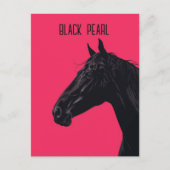 黒馬 ポストカード (正面)