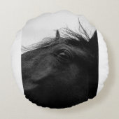 黒馬 ラウンドクッション (裏面)