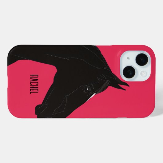 黒馬 Case-Mate iPhoneケース (裏面 (横))