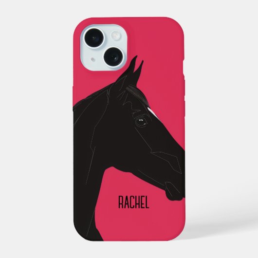 黒馬 iPhone 15ケース (裏面)