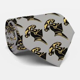 黒騎士のヘルメット--灰色 ネクタイ