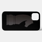 黒騎士の駒 Case-Mate iPhoneケース (裏面 (横))