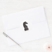 黒騎士チェス駒 ラウンドシール (封筒)