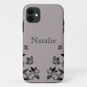 黒骨蝶フローラBT iPhone 5ケース 11 ケース
