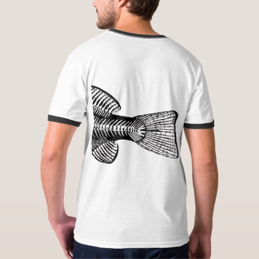 黒骨魚 Tシャツ (裏面フル)