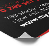 黒髪と赤毛のサロン、美容師 ポスター (角)