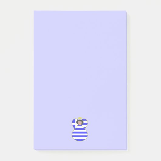 黒髪のギリシャの天使 ポストイット (正面)