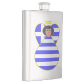 黒髪のギリシャ国旗の天使 フラスク (右)