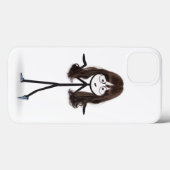 黒髪のスティックフィギュアの女の子 Case-Mate iPhoneケース (裏面 (横))