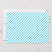 黒髪のスリープオーバー・パーティー・誕生日 招待状 (裏面)