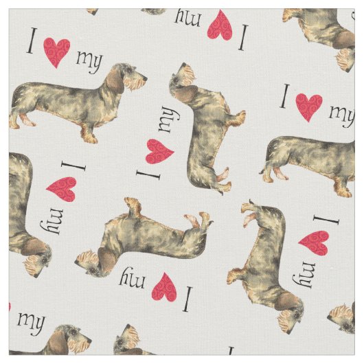 黒髪のダシュントが大好き ファブリック (クローズアップ)