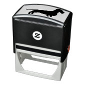 黒髪のダシュントのシルエット |ウィーナー犬 セルフインキングスタンプ (商品)