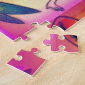 黒髪のマーメイド美しい ジグソーパズル (側面)