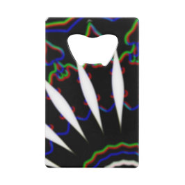 黒髪のモダン人 クレジットカード栓抜き