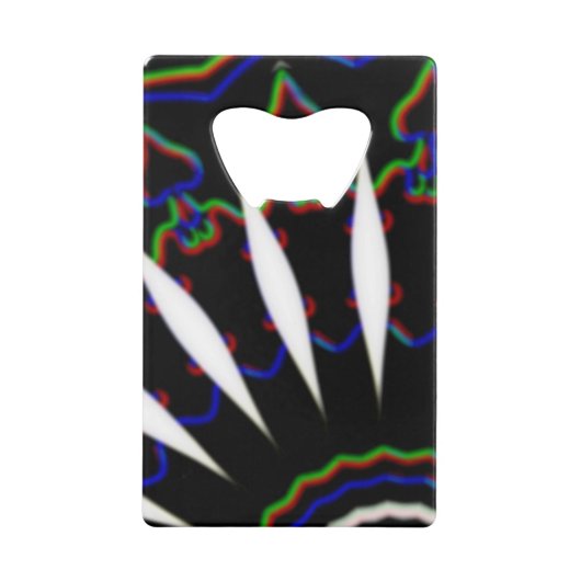 黒髪のモダン人 クレジットカード栓抜き (正面)