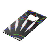 黒髪のモダン人 クレジットカード栓抜き (正面アングル)