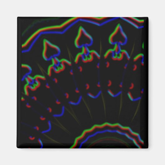 黒髪のモダン人 マグネット (正面)