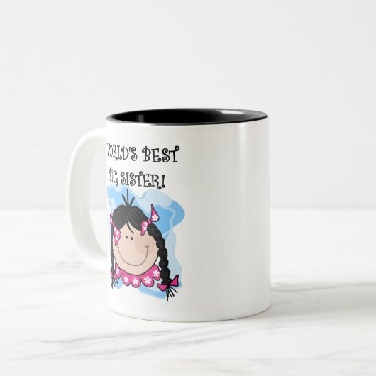 黒髪の世界で最も最高のな姉 ツートーンマグカップ (正面左)