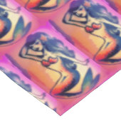 黒髪の人魚の美しい テーブルクロス (アングル)