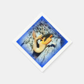 黒髪の人魚の青 スタンダードカクテルナプキン (角)