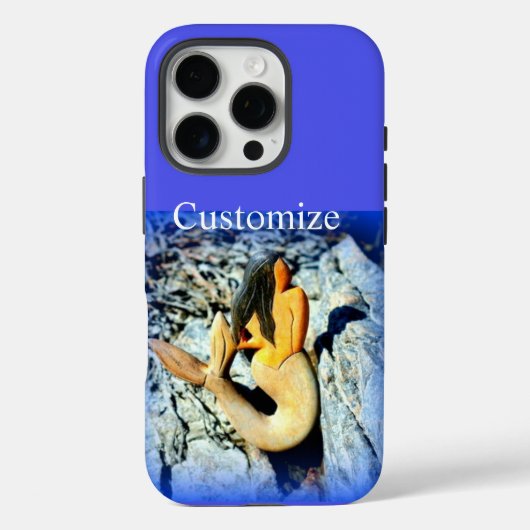 黒髪の人魚は青 Case-Mate iPhoneケース (裏面)