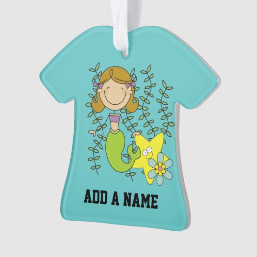 黒髪の人魚 オーナメント (正面)