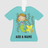 黒髪の人魚 オーナメント (正面)