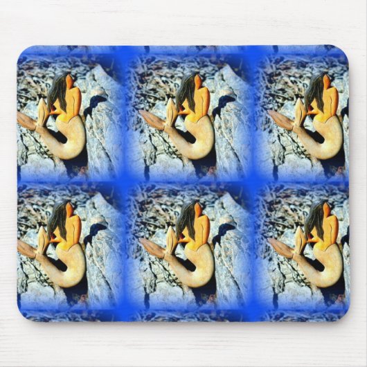 黒髪の人魚 マウスパッド (正面)