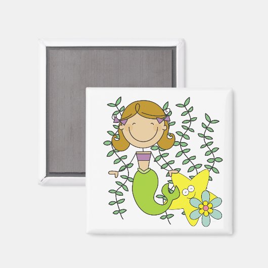 黒髪の人魚 マグネット (正面/裏面)