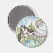 黒髪の人魚 マグネット (正面/裏面)