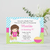 黒髪の寝込みパーティー誕生日 招待状 (スタンド正面)