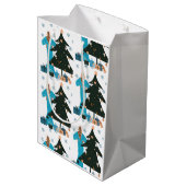 黒髪の少女 白髪  クリスマス ギフトバッグ (裏面アングル)