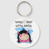 黒髪の最高の妹Tシャツ&ギフト キーホルダー (正面)