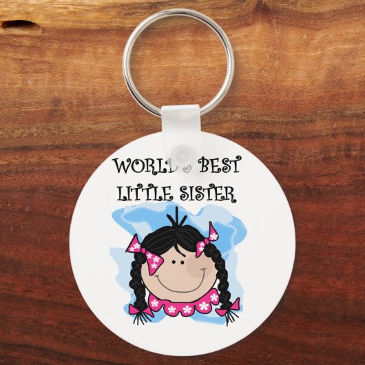 黒髪の最高の妹Tシャツ&ギフト キーホルダー (正面)