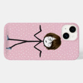 黒髪の棒人間女子 Case-Mate iPhoneケース (裏面 (横))