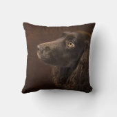 黒髪の犬 クッション (裏面)