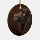 黒髪の犬 セラミックオーナメント (右)