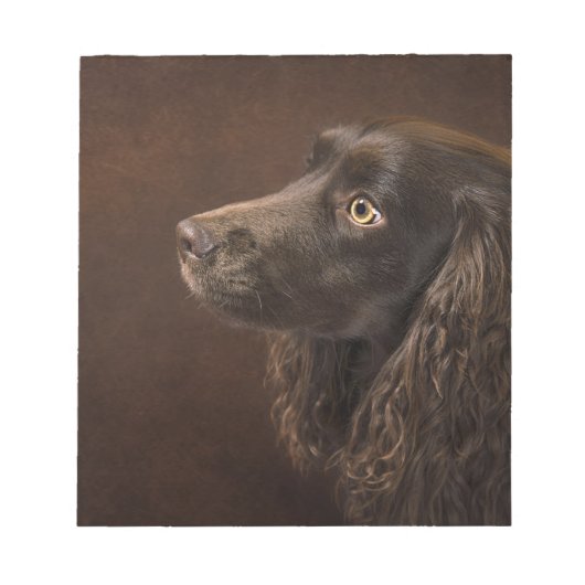 黒髪の犬 ノートパッド (正面)