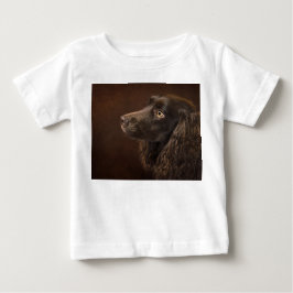 黒髪の犬 ベビーTシャツ